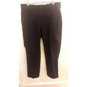 Dickies Flex Cargo Work Pants Mens 34x29 Black Utility Workwear Carpenter Pants